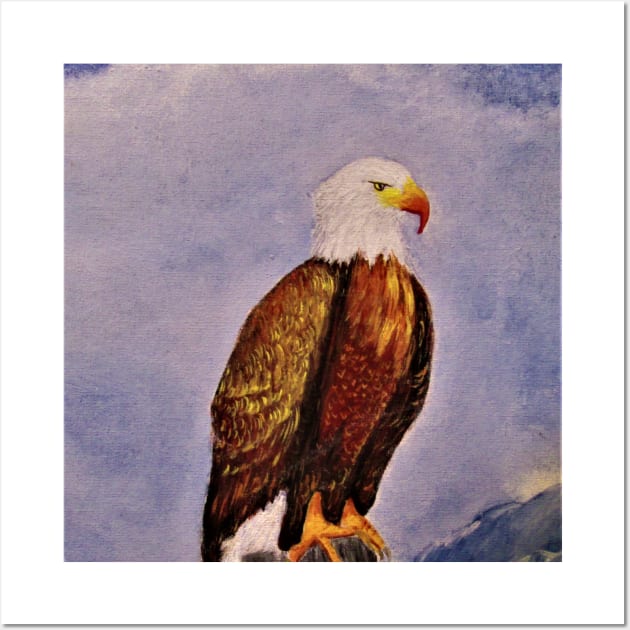 Bald Eagle Wall Art by Allison Prior Art